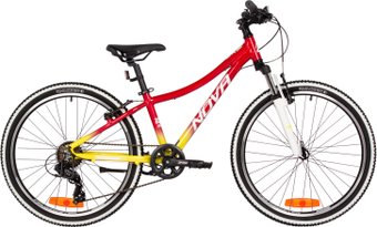 Велосипед Novatrack Katrina 7.V 24 р.10 2025 24AHV.KATRINA.12YRD5 (красный/желтый, разобранный)