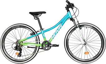 Велосипед Novatrack Katrina 7.V 24 р.10 2025 24AHV.KATRINA.10GBL5 (салатовый/голубой, разобранный)