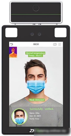 Терминал распознавания лиц ZKTeco ProFace X [CH]