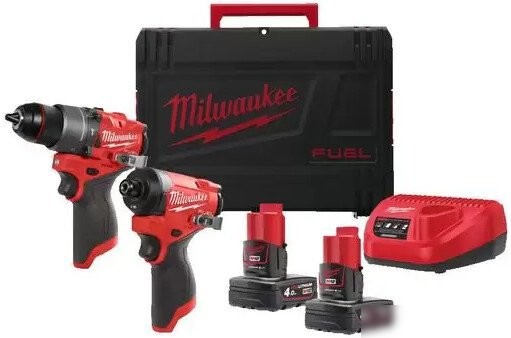 Milwaukee M12FPP2A2-402X 4933480587 (шуруповерт, винтоверт, 2 АКБ, кейс)