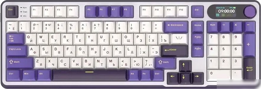 Клавиатура Royal Kludge RK-S98 RGB Blackberry (RK Brown)