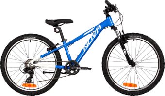 Велосипед Novatrack Extreme 24 р.13 2025 24AHV.EXTREME.11BL5 (синий/белый, разобранный)