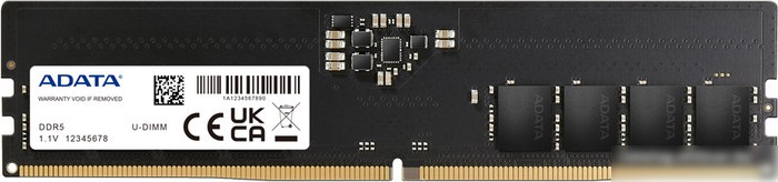 Оперативная память A-Data 8ГБ DDR5 4800 МГц AD5U48008G-S