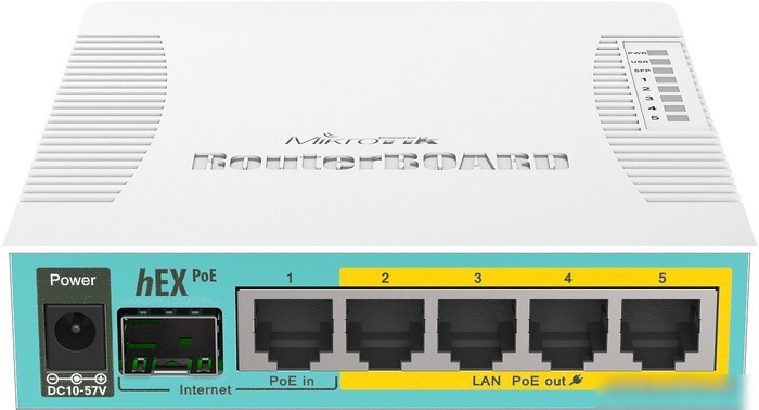 Маршрутизатор Mikrotik Hex PoE [RB960PGS]