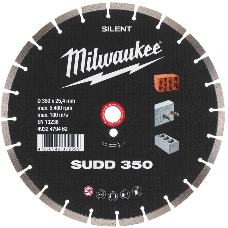 Отрезной диск алмазный Milwaukee SUDD 350мм 4932479462