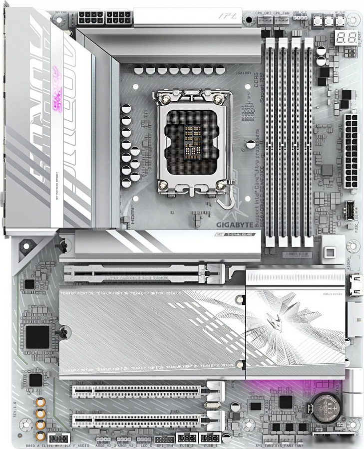 Материнская плата Gigabyte B860 Aorus Elite WiFi7 Ice