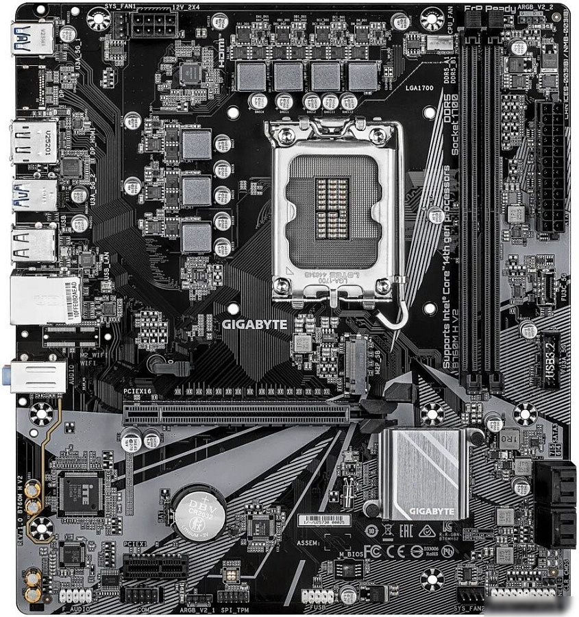 Материнская плата Gigabyte B760M H V2