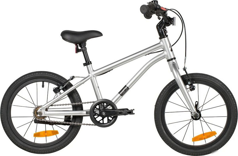 Детский велосипед Novatrack Phantom 16 167AH.PHANTOM.SL6 (серебристый)