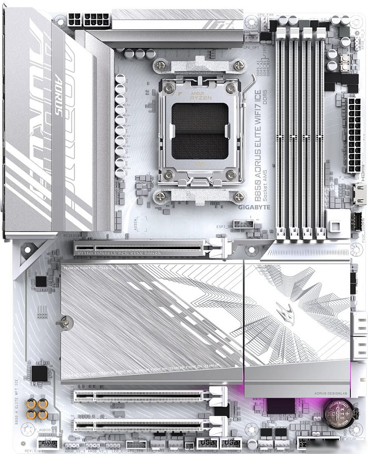Материнская плата Gigabyte B850 Aorus Elite WiFi7 Ice (rev. 1.0)