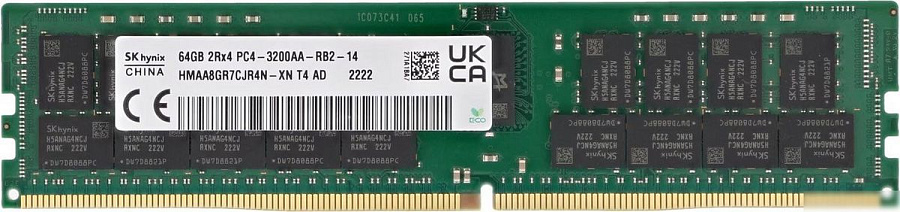 Оперативная память Hynix 64ГБ DDR4 3200 МГц HMAA8GR7CJR4N-XN