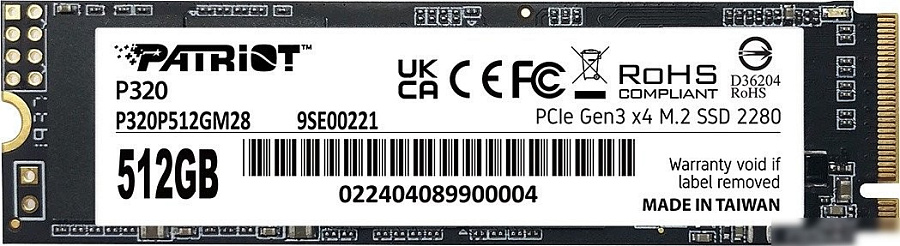 SSD Patriot P320 512GB P320P512GM28