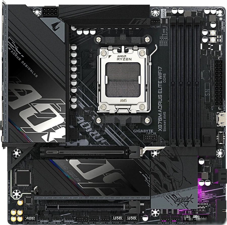Материнская плата Gigabyte X870M Aorus Elite WiFi7